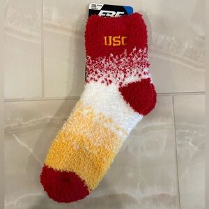 USC fuzzy socks